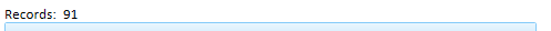 Default 'Total records' message text